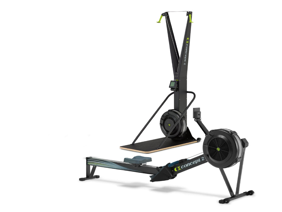 Concept2 RowERG met SkiERG en vloerplaat (HYROX Special)